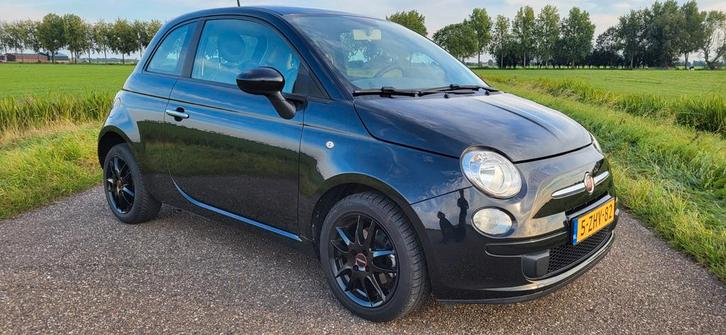 Fiat 500 0.9 Twinair C 2014 Zwart Org Nl, Auto's, Fiat, Bedrijf, ABS, Airbags, Airconditioning, Centrale vergrendeling, Elektrische buitenspiegels