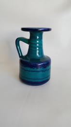 Ravelli vaas kan Turkoois blauw glazuur handvat gemerkt 310, Antiek en Kunst, Antiek | Keramiek en Aardewerk, Ophalen