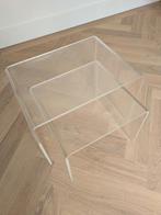 Vintage mimiset plexiglas/ acryl bijzettafels, Huis en Inrichting, Tafels | Bijzettafels, Ophalen, Minder dan 45 cm, Rechthoekig