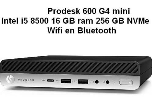 HP mini PC Intel i5 8500, 16GB ram 256 NVMe, Wifi Bluetooth, Computers en Software, Desktop Pc's, Zo goed als nieuw, 2 tot 3 Ghz