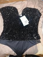 Prachtige Prachtige Pailletten zwarte body top zwart maat L, Zwart, Maat 42/44 (L), Ophalen of Verzenden, Zo goed als nieuw