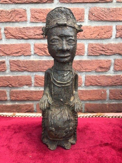 oud Afrikaans brons, stamhoofd/ ouderling, Antiek en Kunst, Antiek | Koper en Brons, Brons, Ophalen of Verzenden