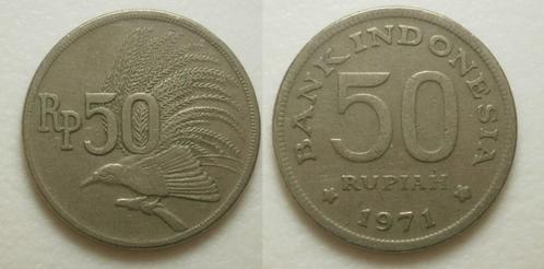 Indonesië 50 Rupiah 1971, Postzegels en Munten, Munten | Azië, Losse munt, Zuidoost-Azië, Ophalen of Verzenden