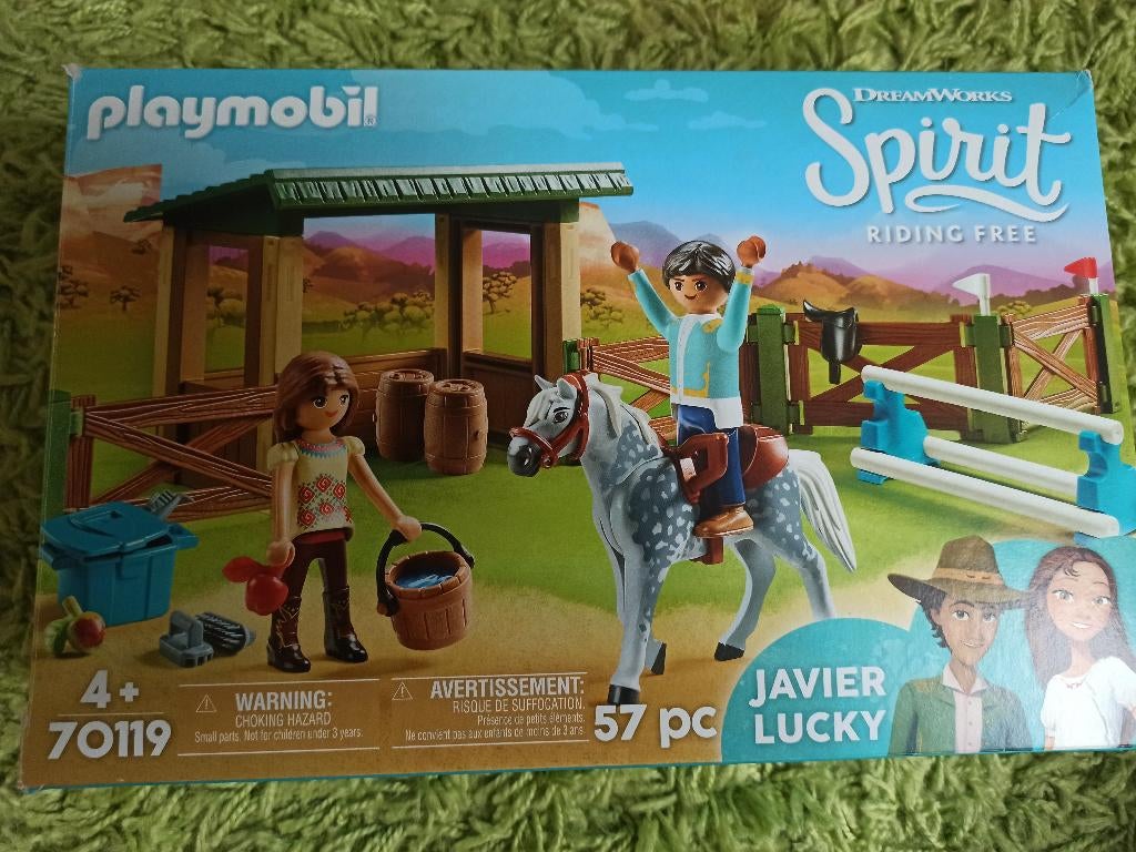 Playmobil spirit Lucky en Javier 70119, Ophalen of Verzenden, Zo goed als nieuw, Complete set