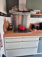 Leicht keuken licht grijs met in bouwapparatuur, Huis en Inrichting, Keuken | Complete keukens, Ophalen of Verzenden, Gebruikt
