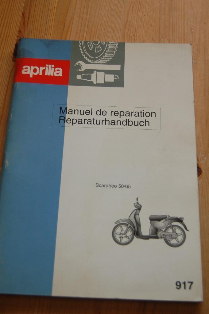 Aprillia Scarabeo 50/65 reparatiehandleiding, Fietsen en Brommers, Handleidingen en Instructieboekjes, Gebruikt, Ophalen of Verzenden