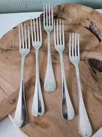 5x verzilverde vork Christofle Baguette - Hollands Glad, Antiek en Kunst, Ophalen of Verzenden
