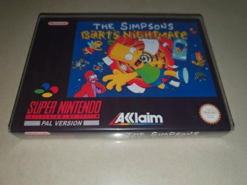 The Simpsons Bart's Nightmare SNES Game Case, Spelcomputers en Games, Games | Nintendo Super NES, Zo goed als nieuw, Verzenden