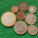 Zuid-Afrika 1977 setje van 8 munten incl. zilver rand, PROOF, Postzegels en Munten, Munten | Afrika, Setje, Zuid-Afrika, Zilver