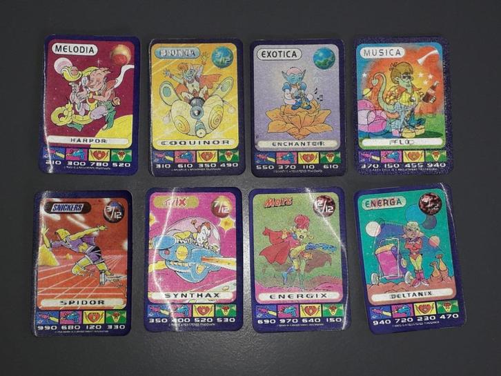 Spacix kaarten 8 stuks 1996, Hobby en Vrije tijd, Verzamelkaartspellen | Overige, Gebruikt, Meerdere kaarten, Ophalen of Verzenden