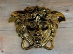 Medusa goudkleurig 25x20cm Capodimonte versace, Ophalen of Verzenden, Nieuw, Overige typen, Minder dan 50 cm