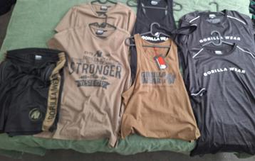 Sport Fitness kleding Gorilla Wear T-shirt, broek, tanktop  beschikbaar voor biedingen