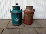 2 Antieke Melkbussen - Brocante Decoratie, Antiek en Kunst, Curiosa en Brocante, Ophalen
