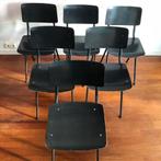 Marko schoolstoelen retro vintage dutch design set of partij, Huis en Inrichting, Stoelen, Vijf, Zes of meer stoelen, Metaal, Gebruikt