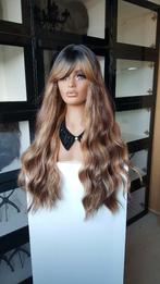 Pruik met Pony/Lok: Uitgroei naar Bruin gemixt, Lang!, Sieraden, Tassen en Uiterlijk, Uiterlijk | Haarverzorging, Ophalen of Verzenden