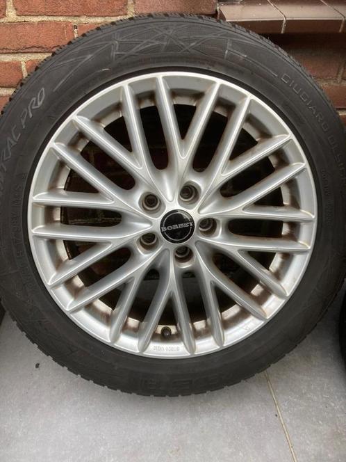 4x velgen Borbet en 4x all season banden, Auto-onderdelen, Banden en Velgen, Velg(en), All Season, 17 inch, 225 mm, Personenwagen