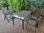 Tuinset, Ophalen, 4 zitplaatsen, Gebruikt, Aluminium