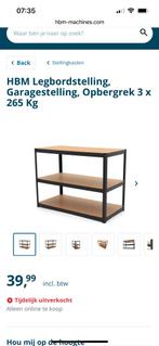 HBM Legbordstelling 3x265kg - Nieuw in doos, Ophalen, Nieuw