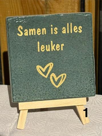 Tegeltjes bedrukt NIEUW beschikbaar voor biedingen