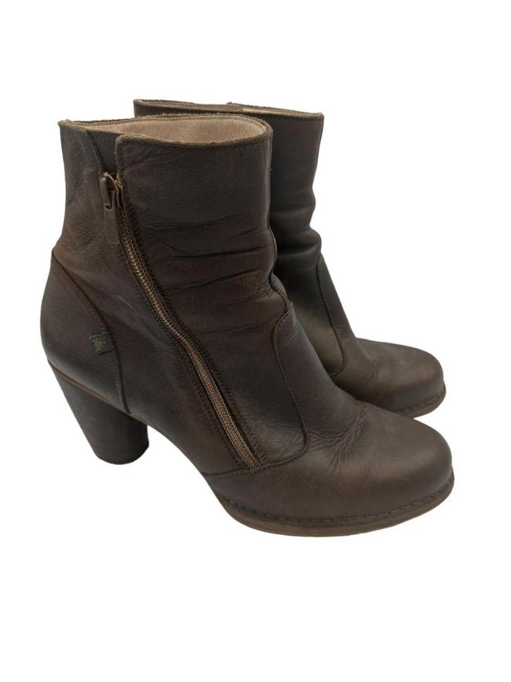 El Naturalista enkellaarzen 40, Kleding | Dames, Schoenen, Zo goed als nieuw, Bruin, Ophalen of Verzenden