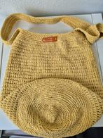 Zelfgehaakte Schoudertas "Floppy" Bag zand geel, Ophalen of Verzenden, Nieuw, Geel