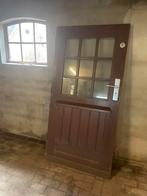 Hardhouten deuren, Ophalen, 200 tot 215 cm, Glas, Buitendeur