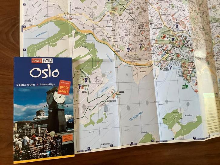 Oslo Noorwegen ANWB reisgids + kaart, Boeken, Reisgidsen, Zo goed als nieuw, Reisgids of -boek, Europa, ANWB, Ophalen of Verzenden