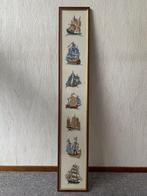 Borduurwerk Schilderij Schepen, Antiek en Kunst, Ophalen