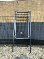 180cm dubbelstaafmat met poort grijs - 15 meter B-keus, Tuin en Terras, Tuinhekken en Hekwerk, Met poort, Nieuw, Dubbelstaafmat hekwerk