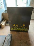 Vintage badkamerkastje Brabantia Bruin met bloemen, Antiek en Kunst, Ophalen