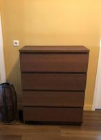 Ikea ladekast type Malm bruin, Huis en Inrichting, Kasten | Ladekasten, Ophalen, 50 tot 100 cm, Zo goed als nieuw, 3 of 4 laden