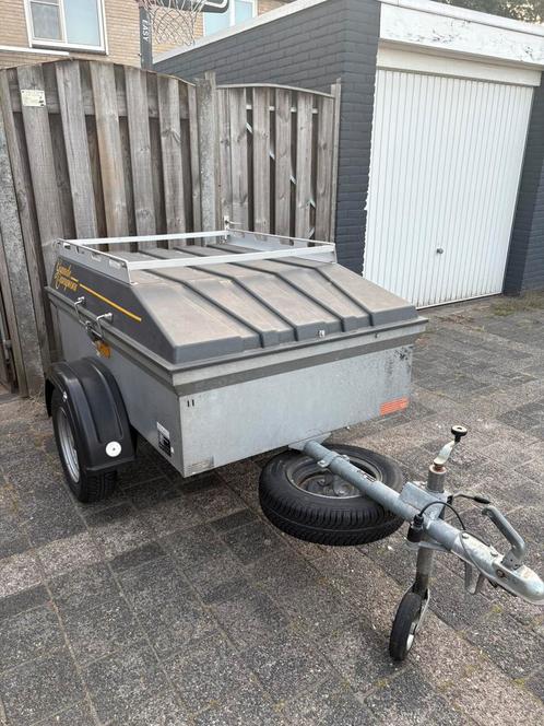 Hele fijne bagagewagen met dakdrager, slot en reservewiel, Auto diversen, Aanhangers en Bagagewagens, Gebruikt, Ophalen