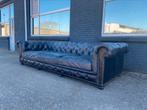 XXL stoere Chesterfield bank vintage zwart GRATIS BEZORGD, Huis en Inrichting, Banken | Bankstellen, Ophalen of Verzenden, Gebruikt
