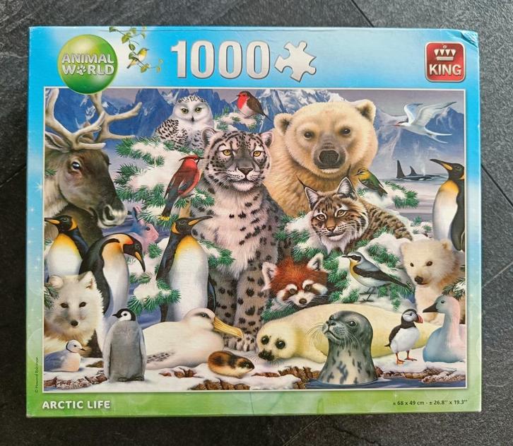 puzzel: Arctic life, Hobby en Vrije tijd, Denksport en Puzzels, Zo goed als nieuw, Legpuzzel, 500 t/m 1500 stukjes, Ophalen of Verzenden