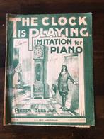 Bladmuziek The Clock Is Playing voor piano van Pierre Blaauw, Gebruikt, Klassiek, Ophalen of Verzenden, Artiest of Componist