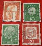 Duitsland - 4x Mannen - 1x Bach, Verzenden, BRD, Gestempeld