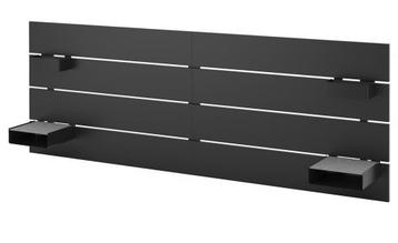 Ikea Nordli Hoofdeinde zwart bedbord 160 CM incl bakjes beschikbaar voor biedingen