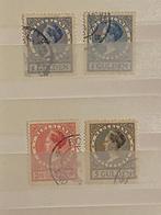 Nederland Postzegels Koningin Wilhelmina NVPH 163-165, Postzegels en Munten, Postzegels | Nederland, T/m 1940, Verzenden, Gestempeld
