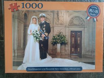 R&B premium quality puzzel Huwelijk Maxima/Willem beschikbaar voor biedingen