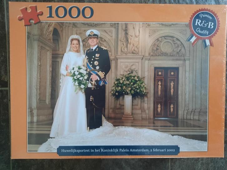 R&B premium quality puzzel Huwelijk Maxima/Willem, Hobby en Vrije tijd, Denksport en Puzzels, Nieuw, Legpuzzel, 500 t/m 1500 stukjes