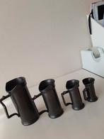 Set van 4 Tinnen Kannetjes, Antiek en Kunst, Antiek | Tin, Ophalen of Verzenden