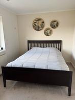 IKEA IDANÄS  Mooi Tweepersoons Bed. 160x200 + lattenbodem, Huis en Inrichting, Slaapkamer | Bedden, Gebruikt, Bruin, Tweepersoons