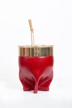 Vintage Yerba Mate Beker met Bombilla, Ophalen of Verzenden