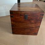 Salontafel en bijzet kastje, Ophalen, Gebruikt, 100 tot 150 cm, Teakhout