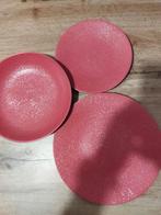 Palmer Roze Borden Set - 3 stuks, Gebruikt, Ophalen of Verzenden, Bord(en), Effen