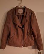 Leren tussen jas, Kleding | Dames, Jassen | Zomer, Only Carmakoma, Ophalen, Zo goed als nieuw, Maat 42/44 (L)
