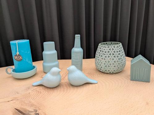 Leuke set woonaccessoires baby blauw/lichtblauw!, Huis en Inrichting, Woonaccessoires | Overige, Zo goed als nieuw, Ophalen of Verzenden