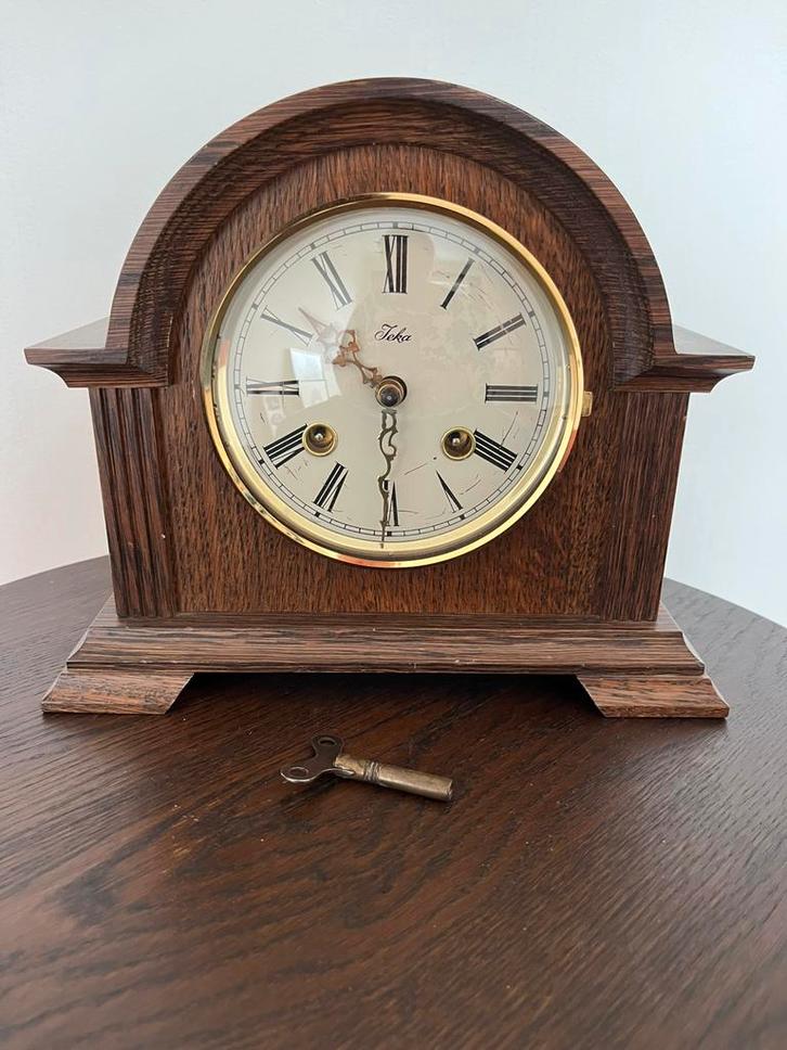 Tafelklok van Teka; uurwerk van Franz Hermle, Antiek en Kunst, Antiek | Klokken, Ophalen