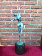 fraai bronzen beeld, DANSER, 57 cm hoog, Antiek en Kunst, Ophalen of Verzenden, Brons