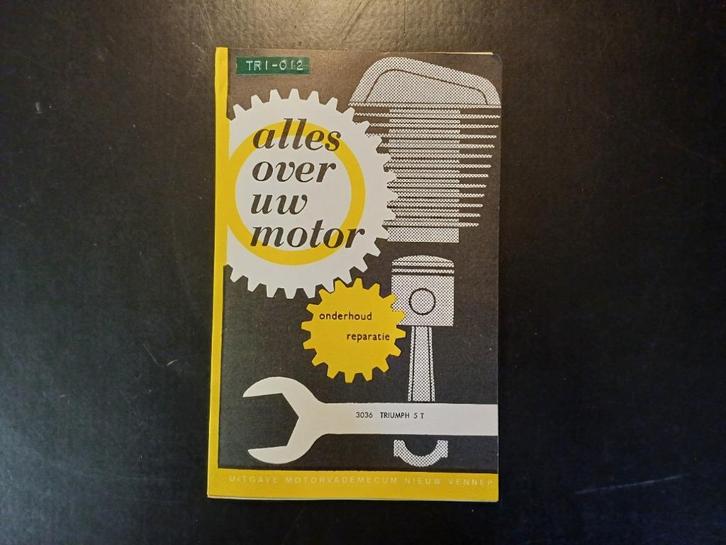 TRIUMPH 5T SpeedTwin manual Alles over uw motor., Motoren, Handleidingen en Instructieboekjes, Triumph, Ophalen of Verzenden